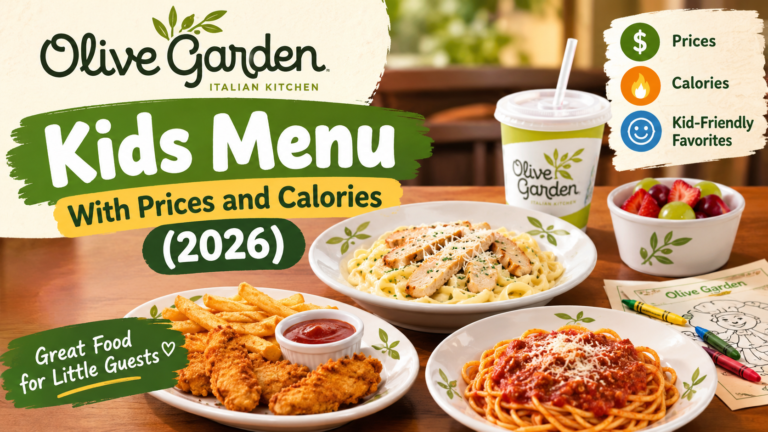 Olive Garden Kids Menu With Prices and Calories (2026)